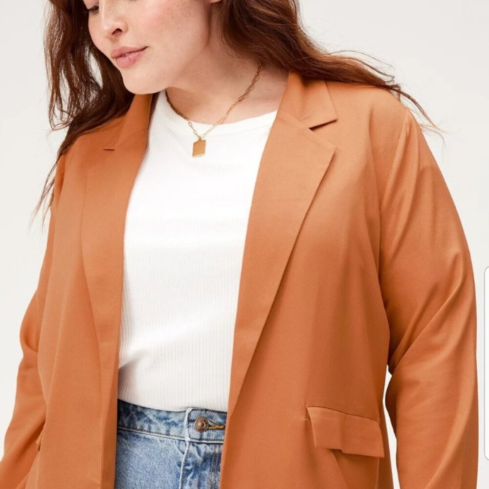 Adore me Rustic orange blazer - Picture 3 of 3